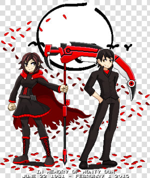 45 Ruby Rose With Monty Oum   Cartoon  HD Png Download