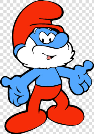 Papa Smurf Png Image   Papa Smurf  Transparent Png