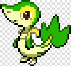 Pixel Art Snivy  HD Png Download