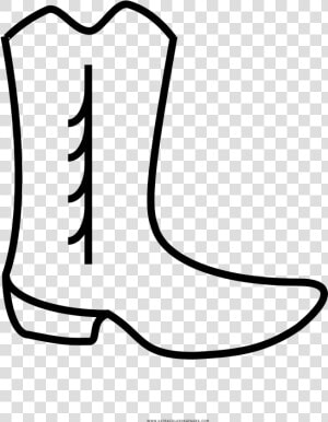 Cowboy Boot Coloring Page   Botas De Vaquero Para Dibujar  HD Png Download