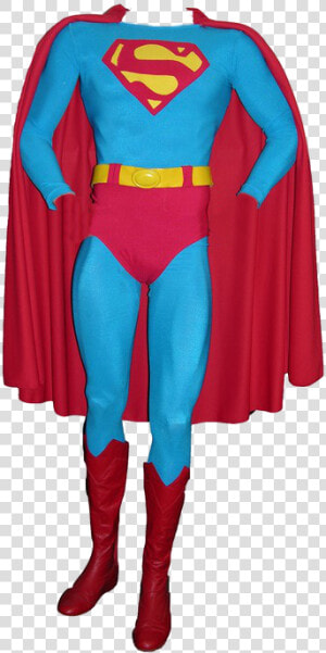 Costume Worn By Christopher Reeve In His First Two   Superman Christopher Reeve Suit  HD Png Download