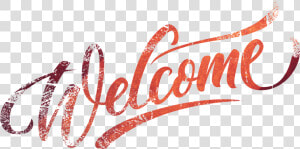 Welcome Written In Style  HD Png Download