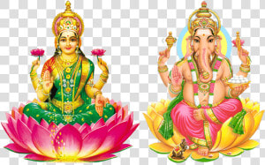 Mata Lakshmi And Lord Ganesha   Dhanteras Shayari In English  HD Png Download