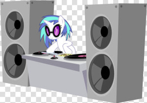 Vinyl In Her Booth By Ranger   Party Hard Dj Pon 3 Gif  HD Png Download