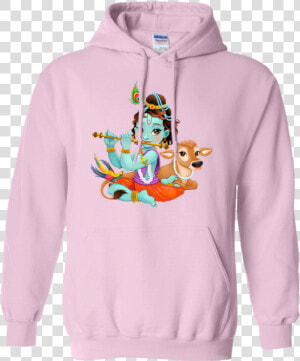 Baby Krishna With Sacred Cow T Shirt  amp  Hoodie  HD Png Download