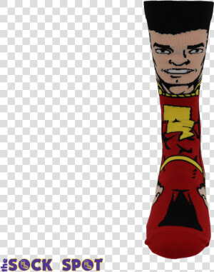 Shazam 360 Superhero Socks Class   Sock  HD Png Download