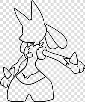 How To Draw Lucario   Lucario Outline  HD Png Download