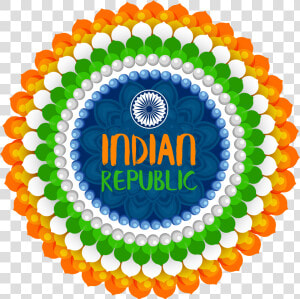 Rangoli Republic Day Dow  HD Png Download