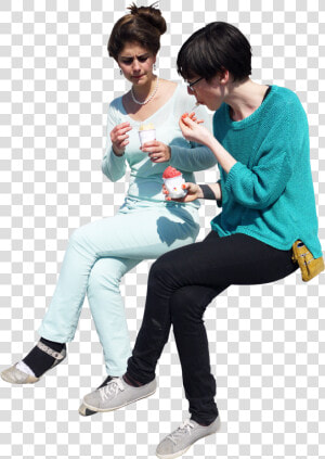 People Sitting  Skalgubbar   People Ice Cream Png  Transparent Png