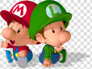 Baby Mario Baby Luigi   Super Mario Baby Luigi  HD Png Download