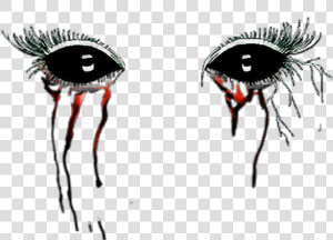 Ftestickers Eyes Blood Bloodytears Horror Creepy Savedf   Demon Eyes Transparent Background  HD Png Download