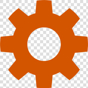 Transparent Gear Clipart Transparent   Orange Gear Icon  HD Png Download