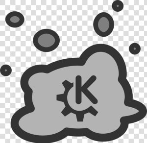 Cloud And Bubbles With Company Logo Clipart   Kde Icon Svg  HD Png Download