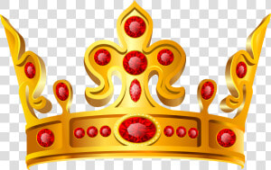 Crown Png   Crown Png   Gold And Red Crown Png  Transparent Png