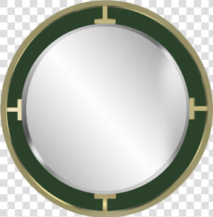 Connected Mirror In Malachite  amp  Gold   Circle  HD Png Download