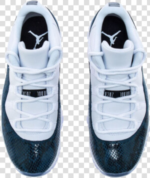 Air Jordan 11 Low Blue Snakeskin 2019 Hall Of Sneakz  HD Png Download