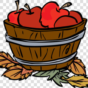 Apples In Basket Clipart Png   Basket Of Apples Clip Art  Transparent Png