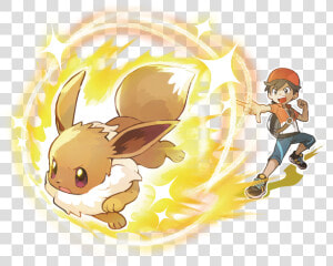 Eevee  Pokemon  And Veevee Volley Image   Pokemon Let  39 s Go Eevee  HD Png Download