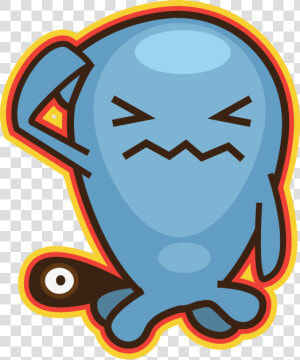 Wobbuffet Art  HD Png Download