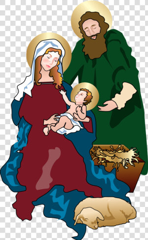 Holy Family In A Manger  HD Png Download