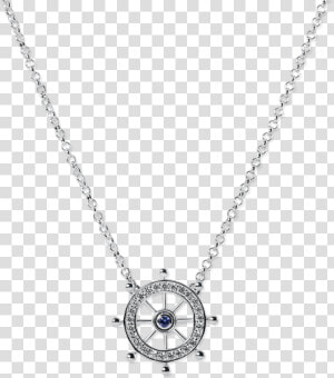 Ships Wheel Necklace   Two Tone Hoop Necklace  HD Png Download