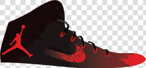 Free basketball Shoe carmine wrestling Shoe plimsoll   Cool Jordan Shoes  HD Png Download