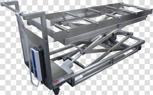 Portable Cadaver Scissor Lift With Rollers Class   Roof Rack  HD Png Download