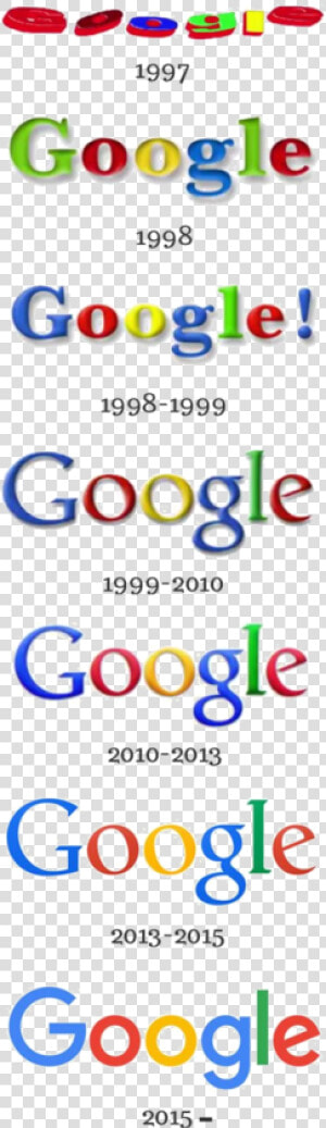 Google Logo History With Years Png Transparent Background   Google  Png Download