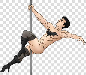 Download Male Cartoon Full   Stripper Bat  HD Png Download