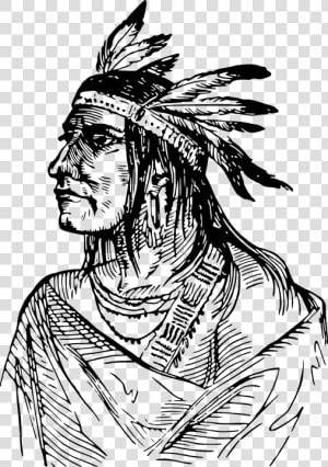 American Indians Png Image   Native American Drawing Png  Transparent Png