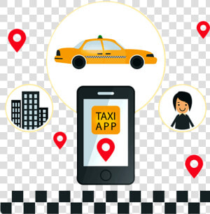 Taxi Booking App Development  HD Png Download