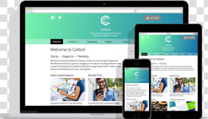 Carbon responsive   Website Themes For Software Companies  HD Png Download