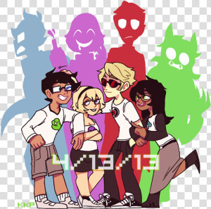 Kkp Hiveswap Cartoon Pink Social Group Fictional Character   Homestuck 4 13 Memes  HD Png Download