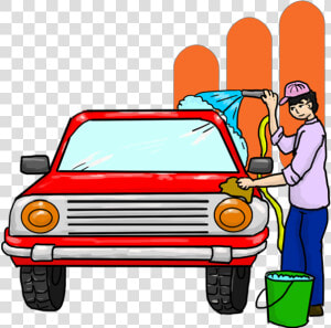 Transparent Car Detailing Png   Car Wash Cartoon Png  Png Download