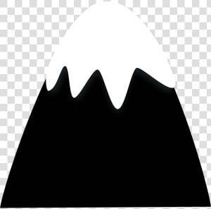 Hill  Snow  Mountain  Top  Cartoon  Black   Cartoon Snow Covered Mountain Png  Transparent Png