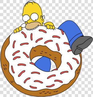 Doughnut Wiki Fandom Powered   Homer Simpson Donuts  HD Png Download