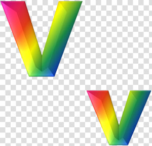 Letter  V  3d  Abc  Alphabet  Rainbow  Gradient  Bright   3d Letter V Png  Transparent Png