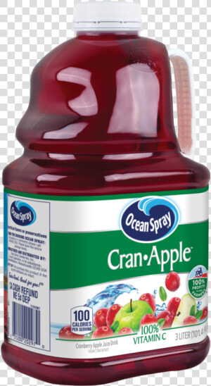 Ocean Spray Juice  Cran apple    Plastic Bottle  HD Png Download