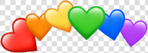  freetoedit  rainbow  crown  heartcrown  pride  lgbt   Rainbow Heart Crown Png  Transparent Png