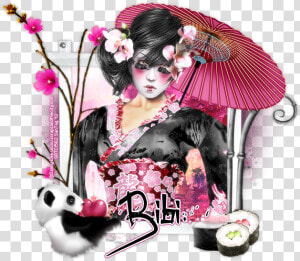 Japanese Geisha Clipart Png  Transparent Png