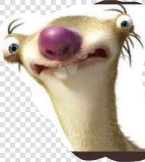  sid  freetoedit   Sloth In Ice Age Movie  HD Png Download