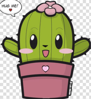 Transparent Cactus Clipart   Cactus Kawaii Hug Me  HD Png Download