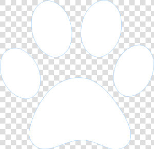 Paw Print Outline Svg Clip Arts   White Paw Print Clipart  HD Png Download