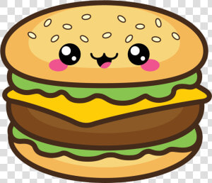 Cute Bbq Burger Clipart   Png Download   Cute Burger Clip Art  Transparent Png