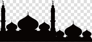 Silhouette Mosque Temple Free Photo Png Clipart   Mosque Silhouette Png  Transparent Png