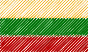 Lithuania Flag Linear Clip Arts   Heiligenkreuz Abbey  HD Png Download