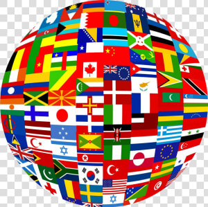 Flags Of The World   World With Flag  HD Png Download