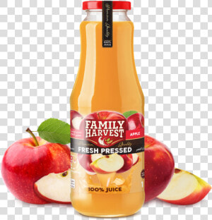 Fresh Pressed 100  Juice   Family Harvest Apple  amp  Strawberry  HD Png Download