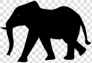 African Elephant Lion Vector Graphics Silhouette Clip   Silhouette African Elephant  HD Png Download