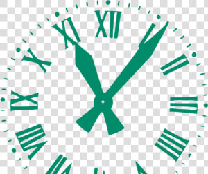 Roman Numeral Analog Clock Png  Transparent Png